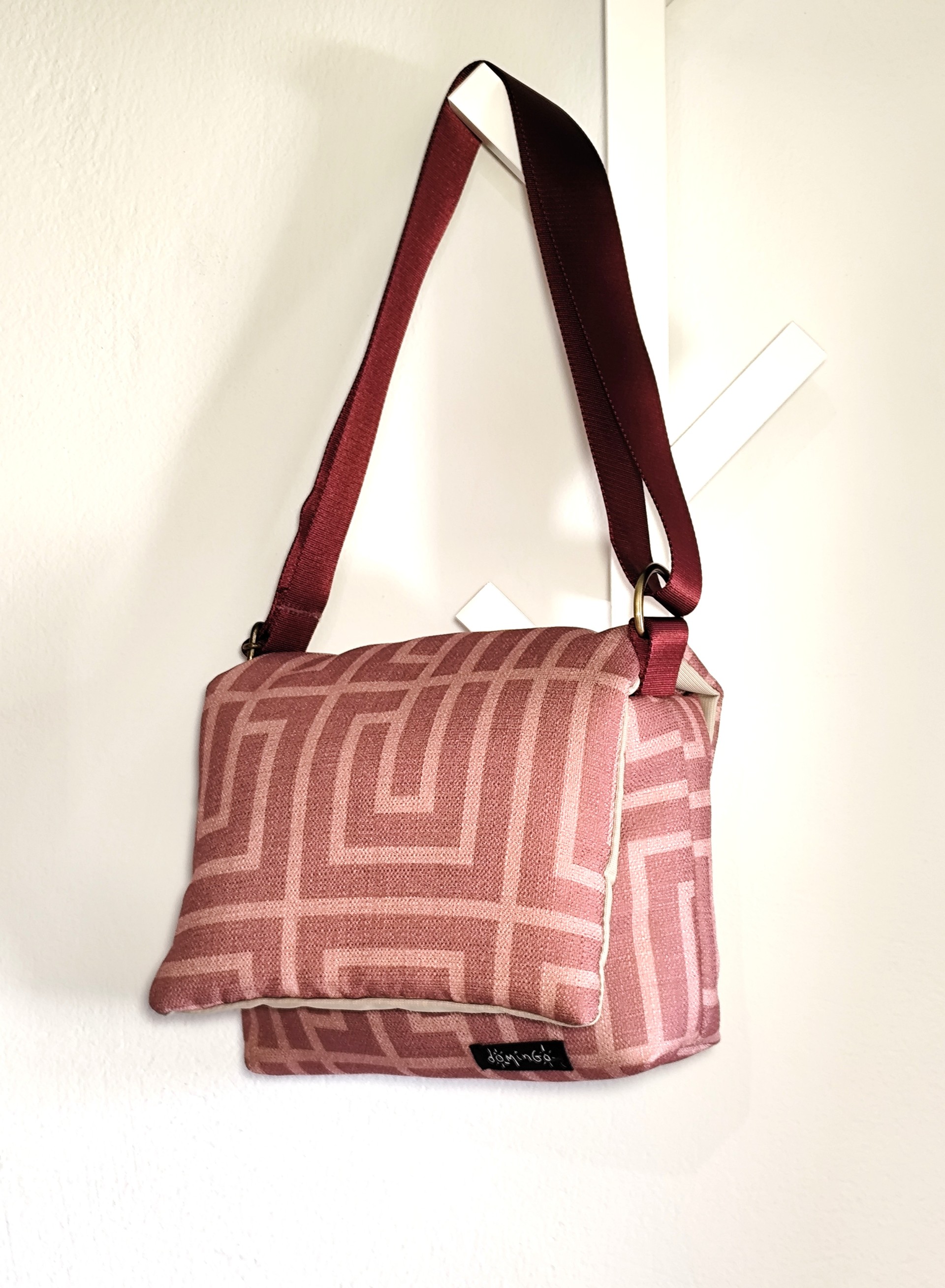 Crossbody Bag – Dusty Rose Maze